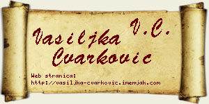 Vasiljka Čvarković vizit kartica